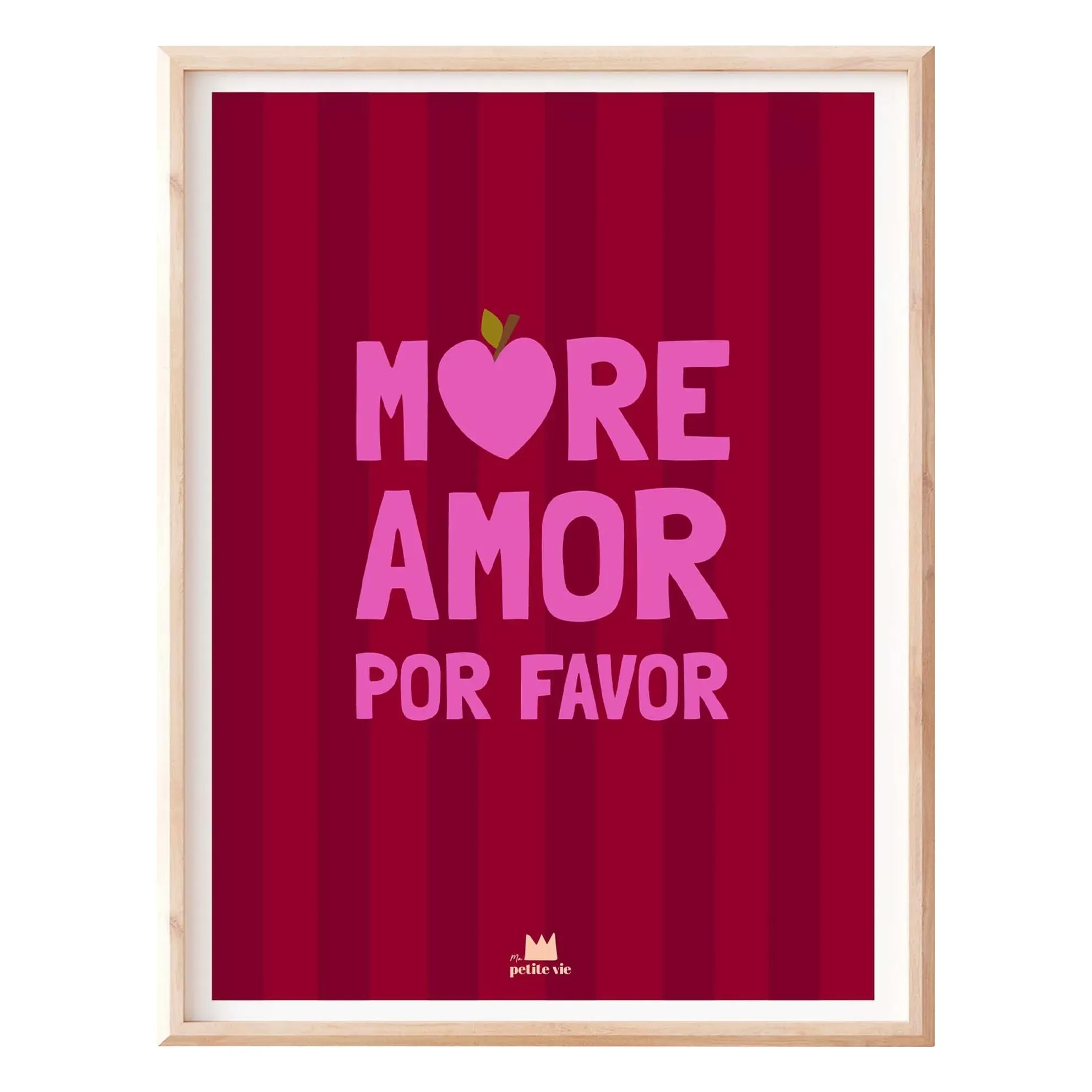 More Amore Por Favor Wall Poster - Multicoloured, PEFC Paper product