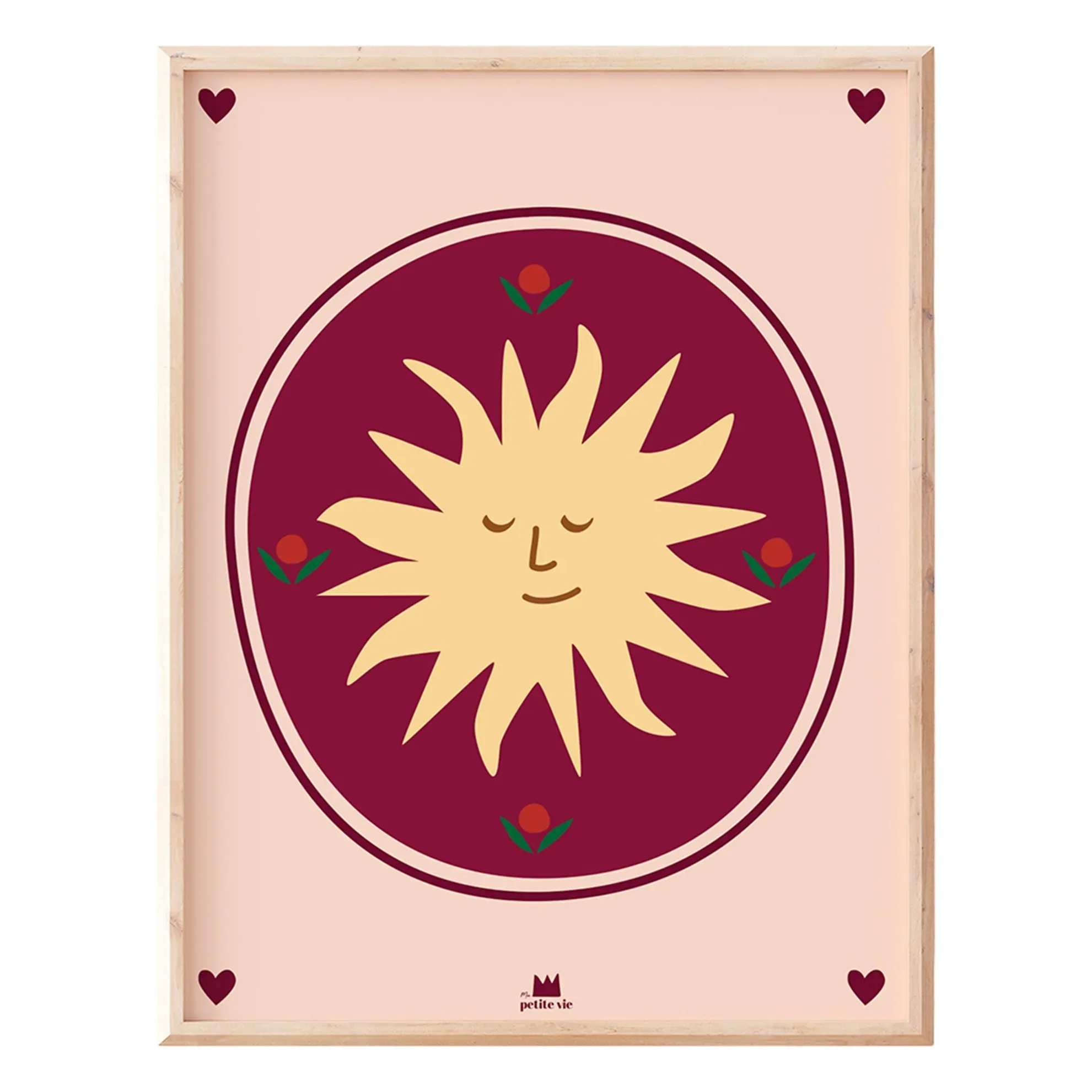 Soleil Totem Sun Graphic Poster - Beige product