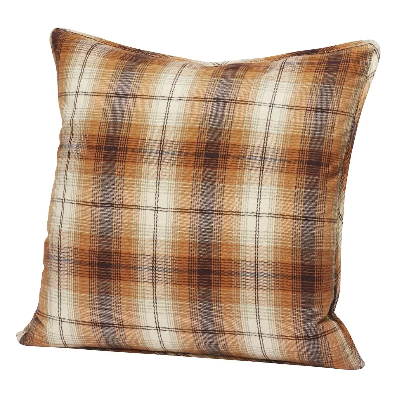 Check Cushion Cover - Pumpkin, Cotton product