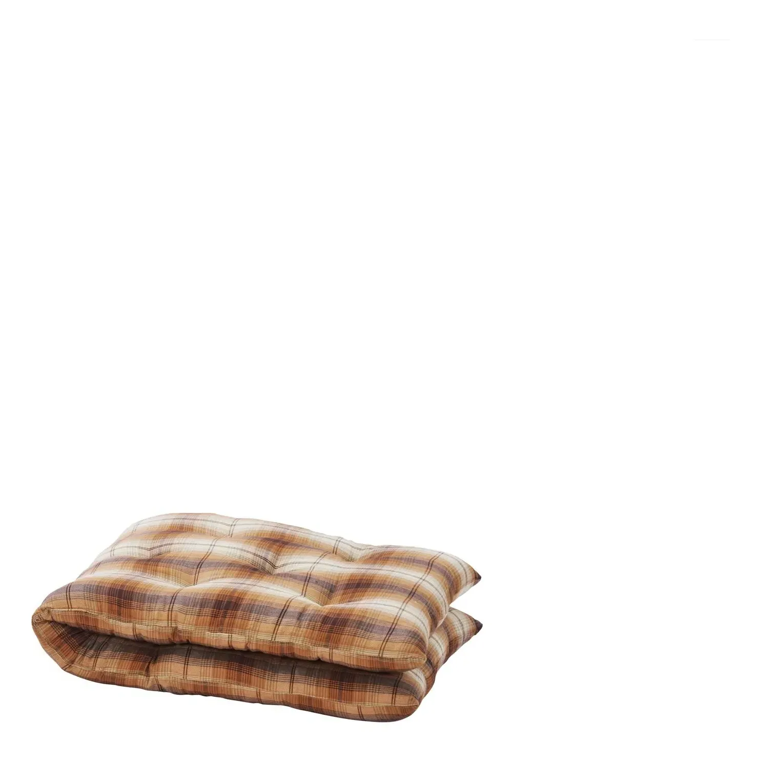 Checkered Bench Mattress - Pumpkin, Cotton product