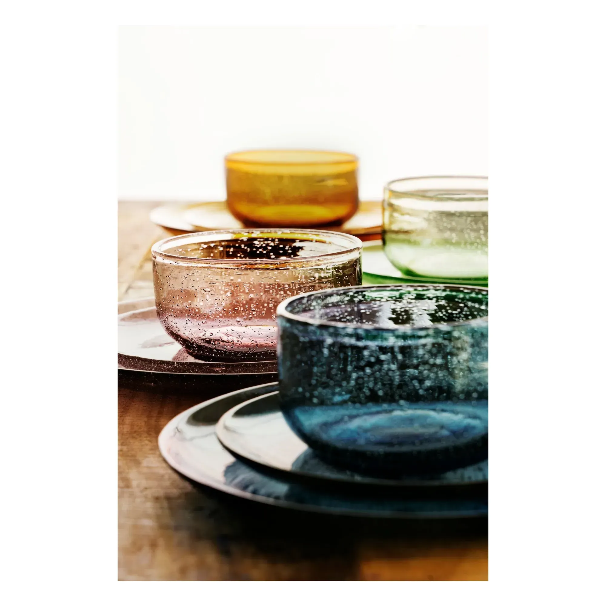 Colored Glass Bowl - Green, Glass alternate view