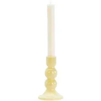 Glass Candlestick - Yellow, Glass alternate view