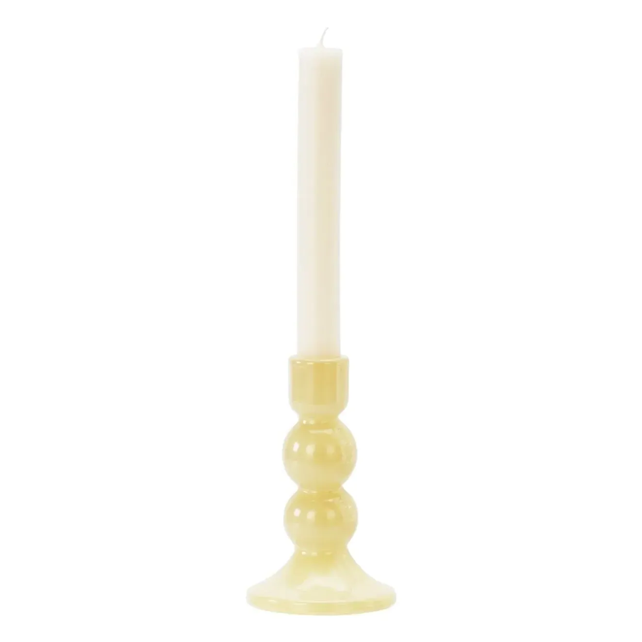 Glass Candlestick - Yellow product
