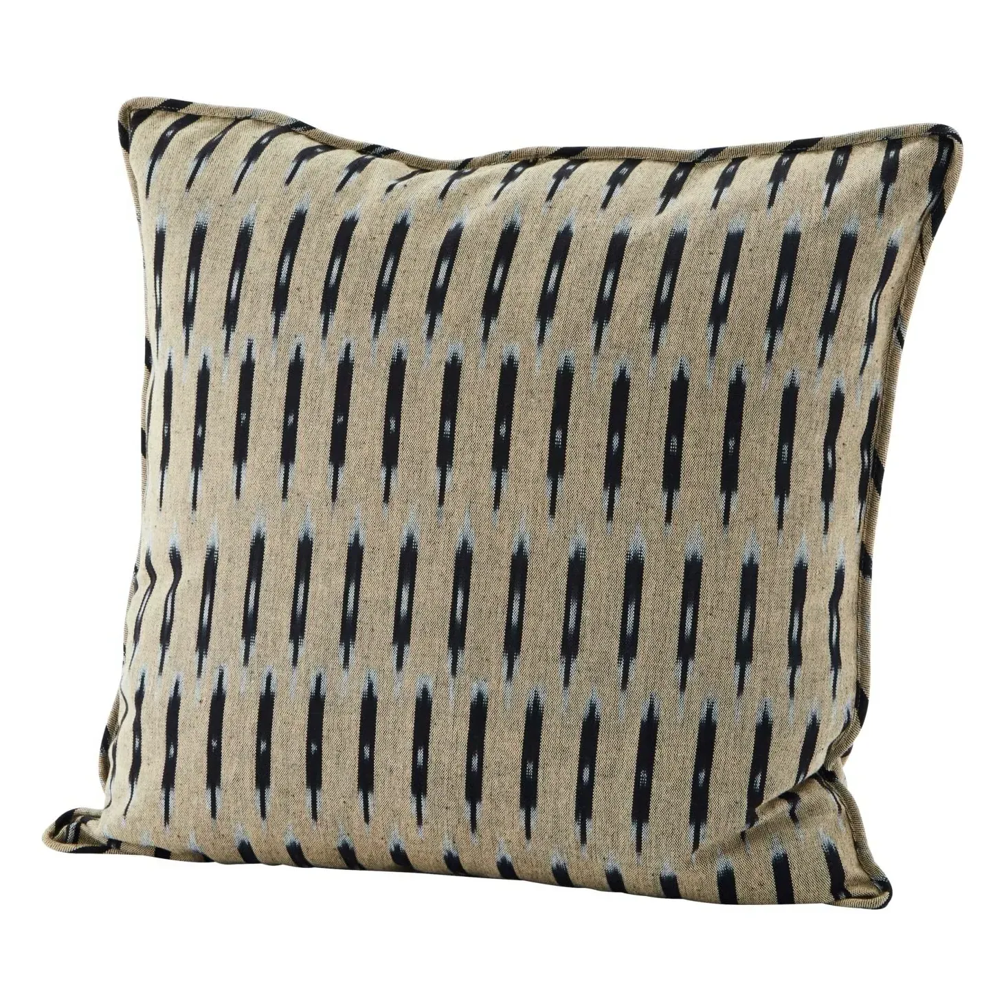 Ikat Woven Cushion Cover - Beige, Cotton product