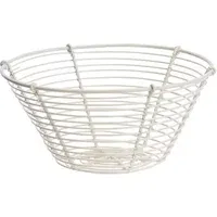 Iron Wire Basket - White alternate view