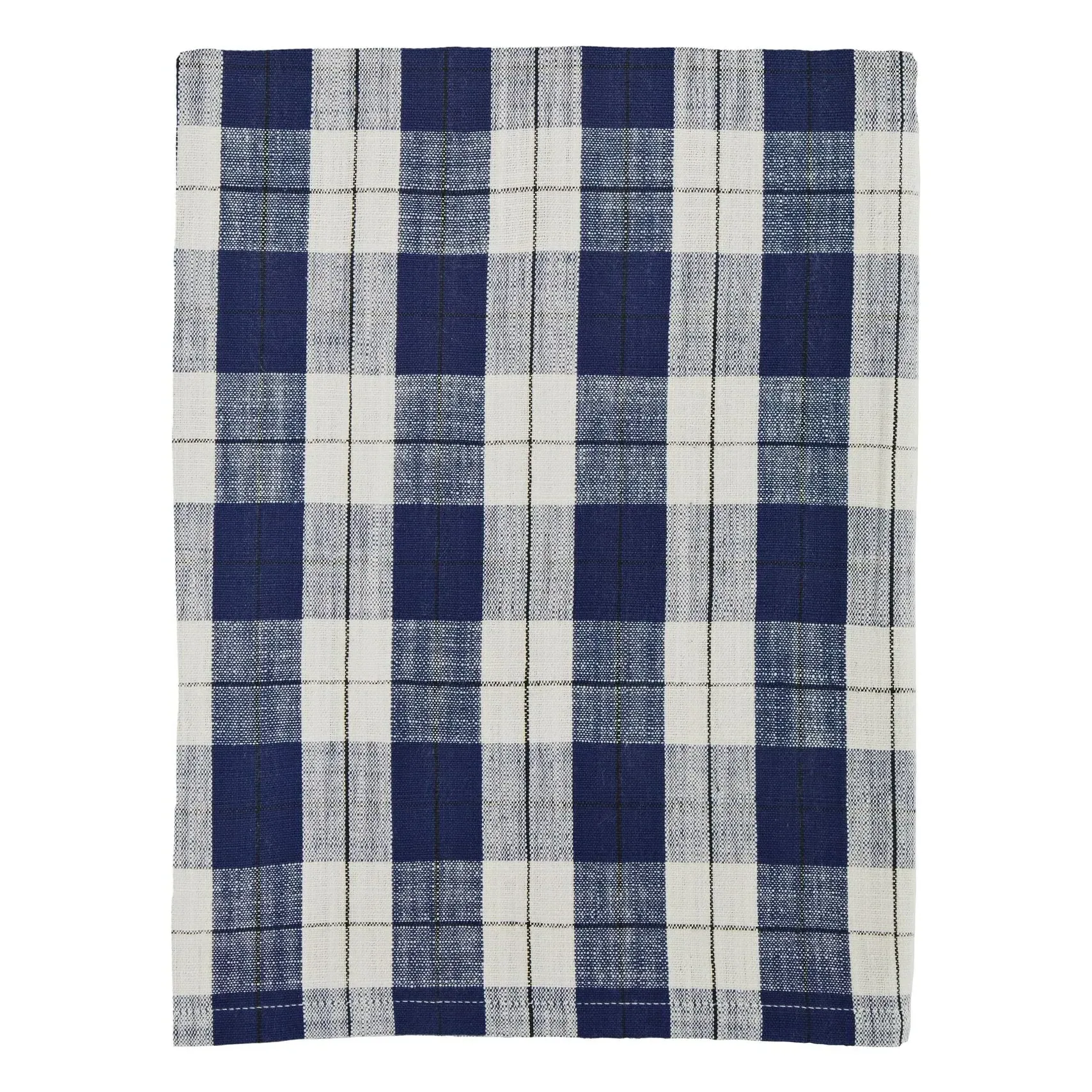 Madam Stoltz Check Tablecloth - Blue, Cotton product