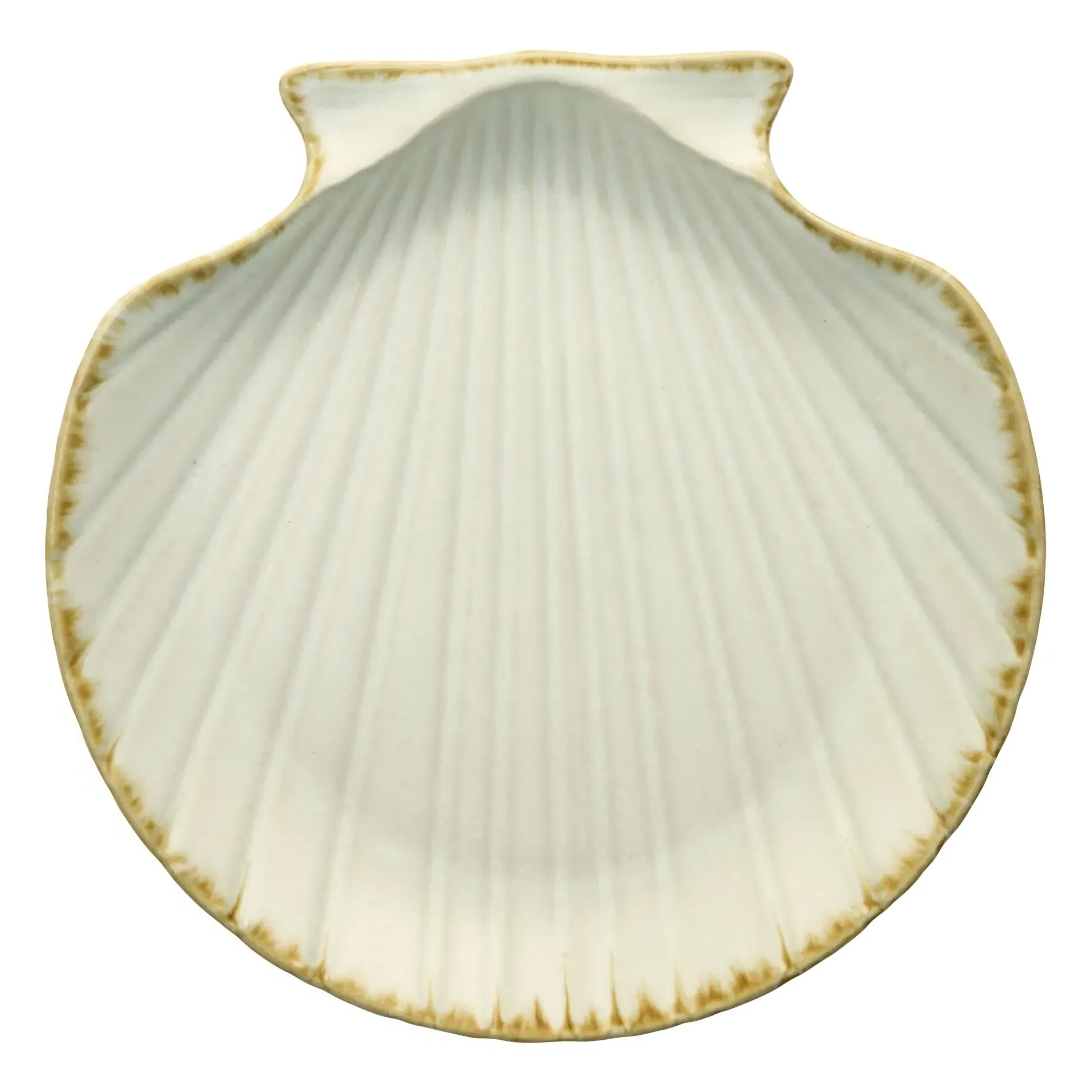 Madam Stoltz Shell Pocket Organizer - Beige, Stoneware product
