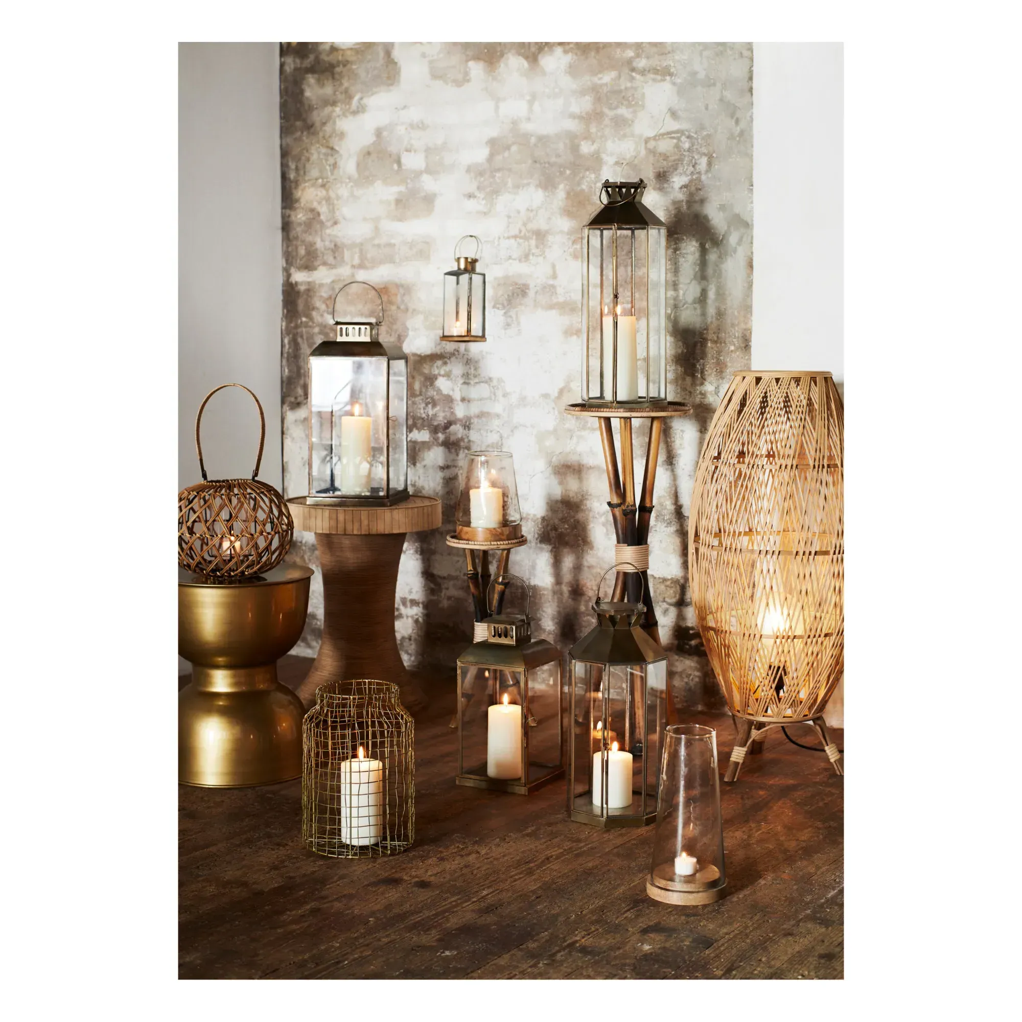 Metal Lantern - Brass, Iron alternate view