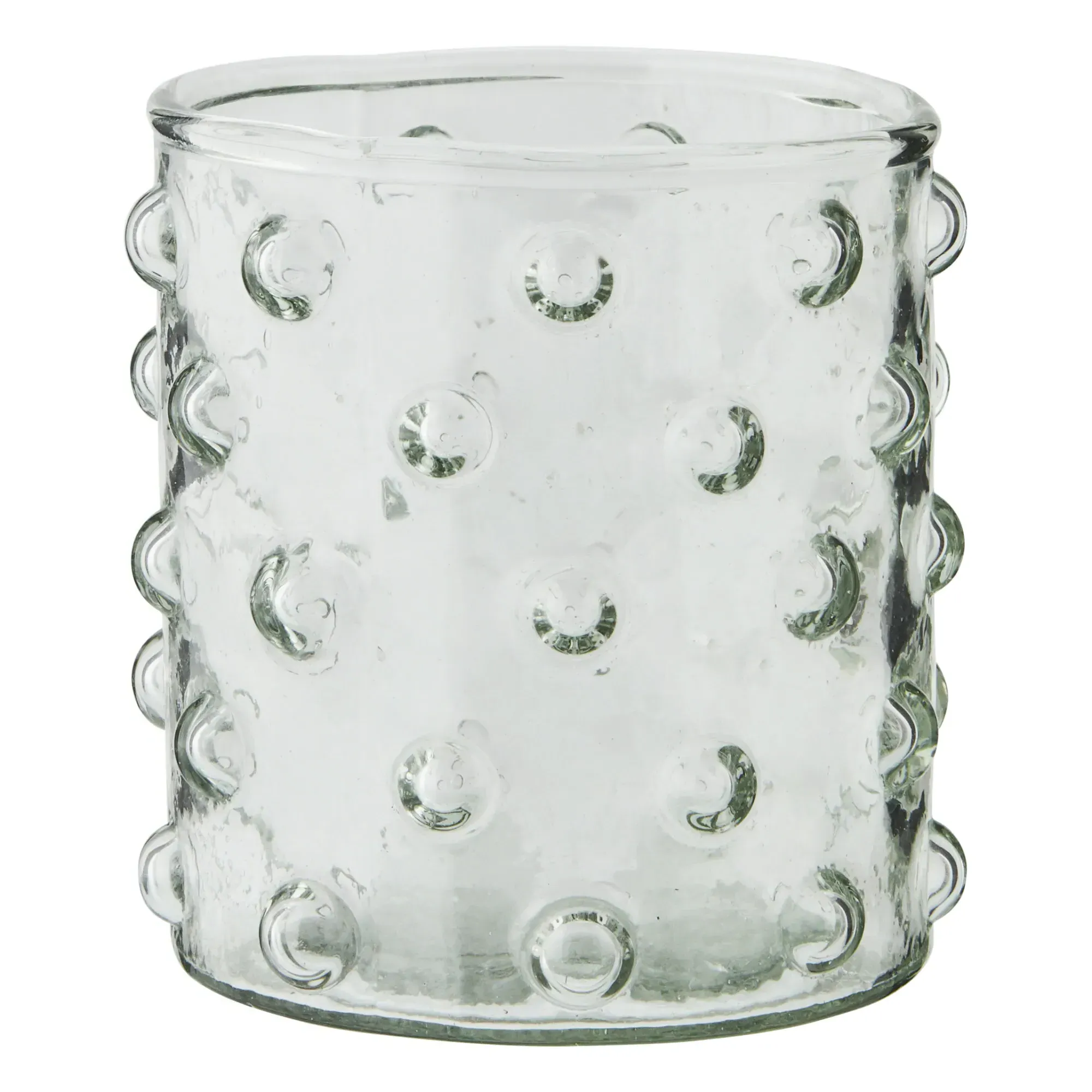 Polka Dot Textured Glass Jar - Transparent, Glass product