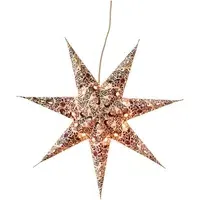 Recycled Paper Star Pendant Light - Grey alternate view