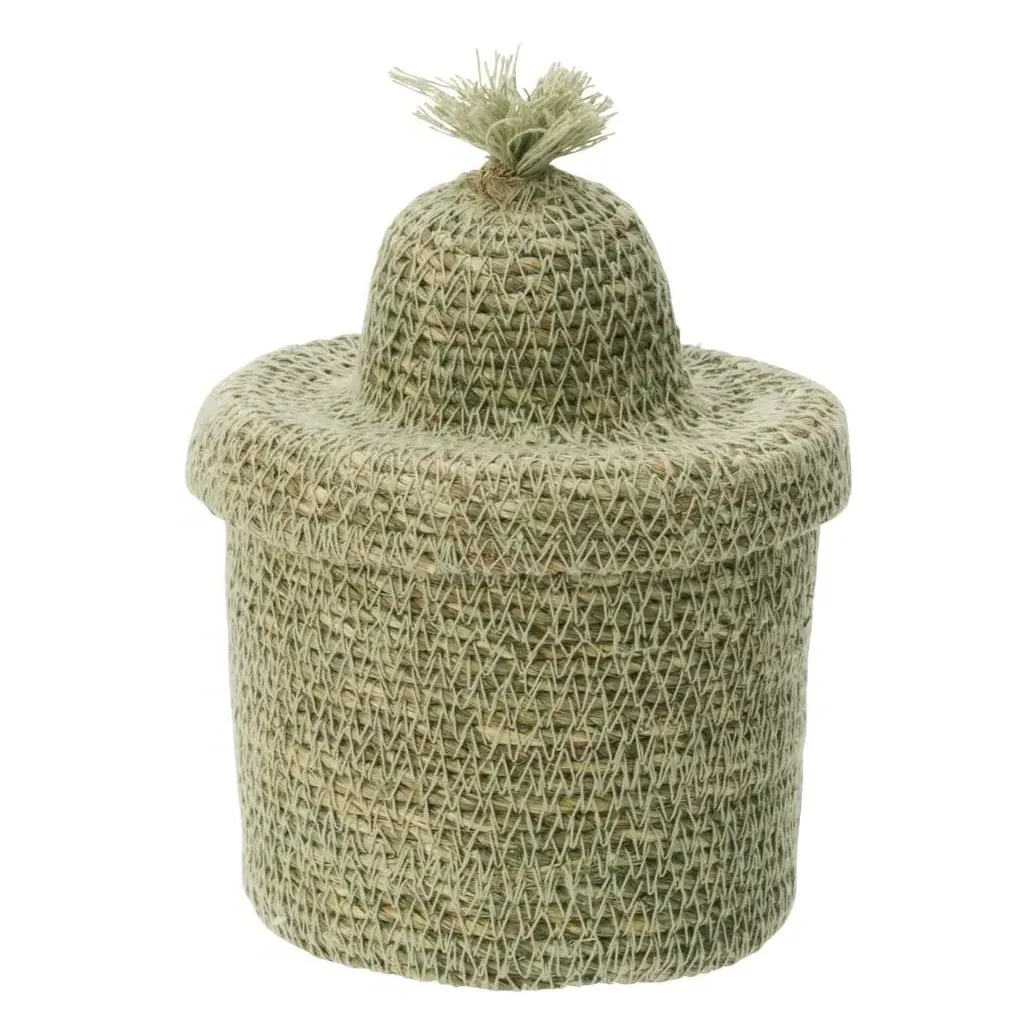 Sea Rush Storage Basket - Green, Seagrass product