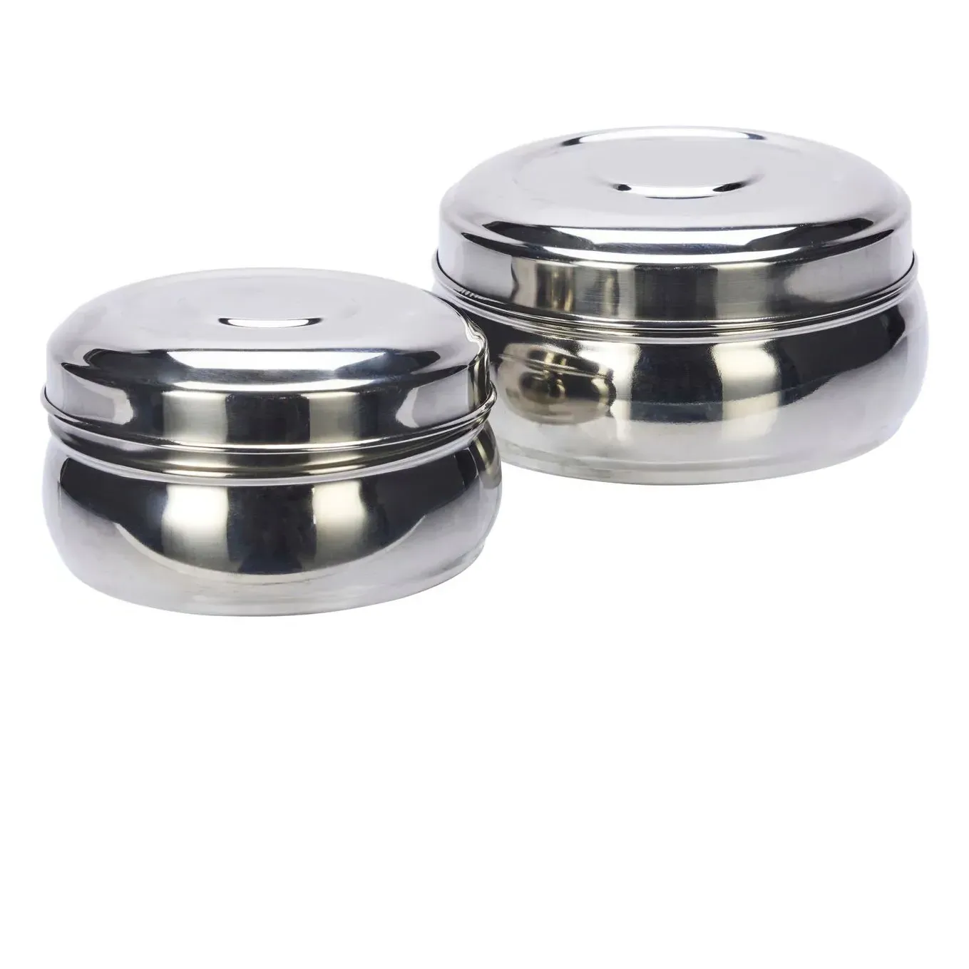 Stainless Steel Storage Tins Set of 2 - Steel product