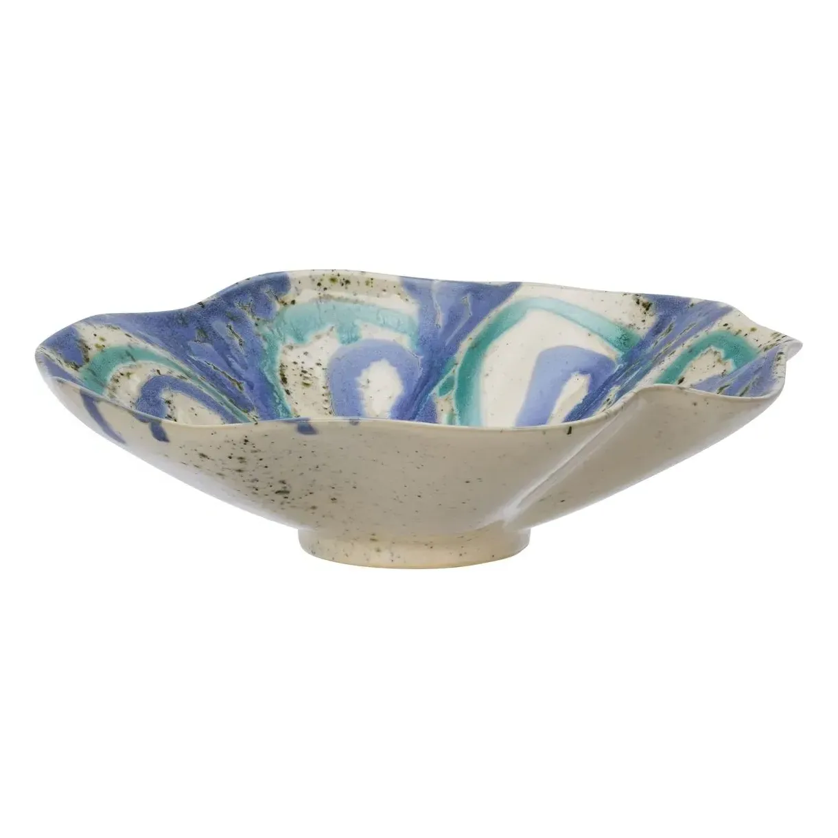 Stoneware Salad Bowl - Blue product