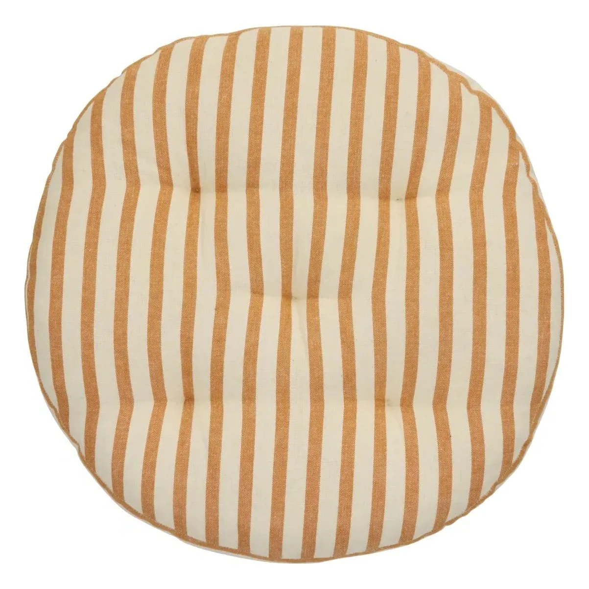 Striped Round Chair Cover - Yellow, Cotton product
