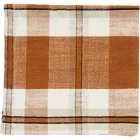 Tartan Cotton Napkins Set of 4 - Pumpkin alternate view