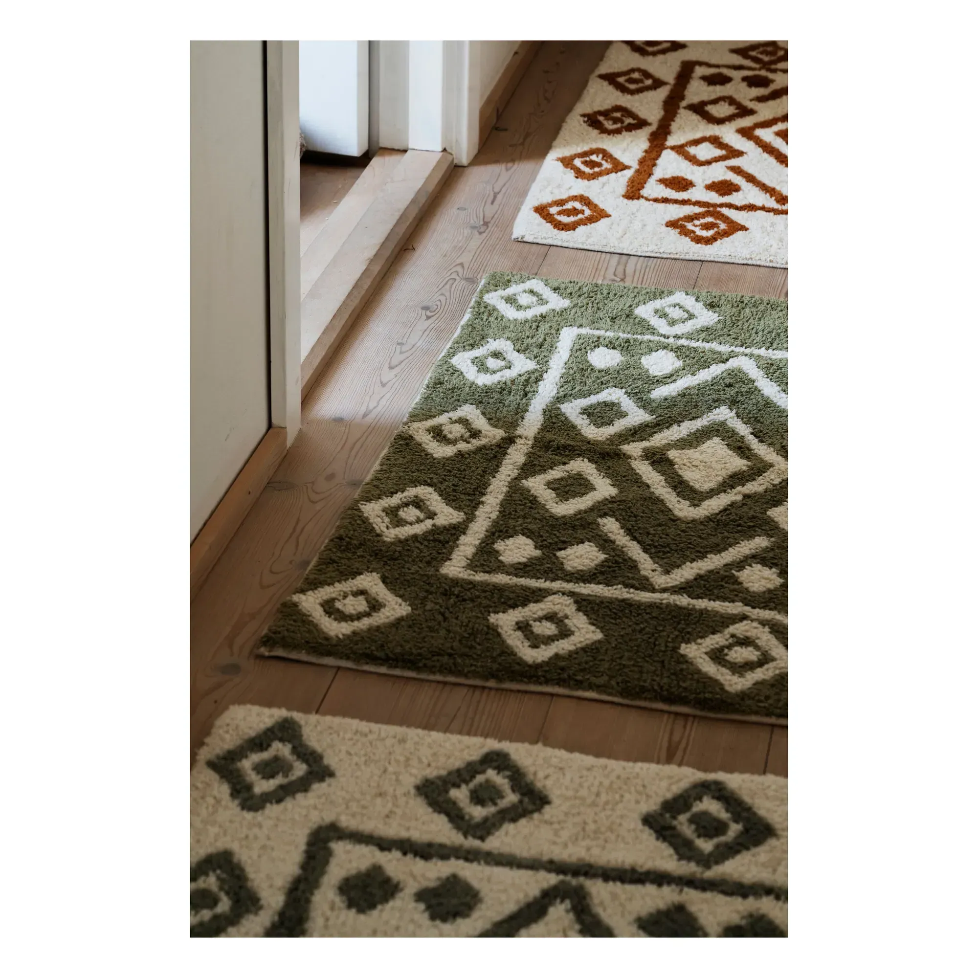 Tufted Bath Mat - Green, Cotton alternate view