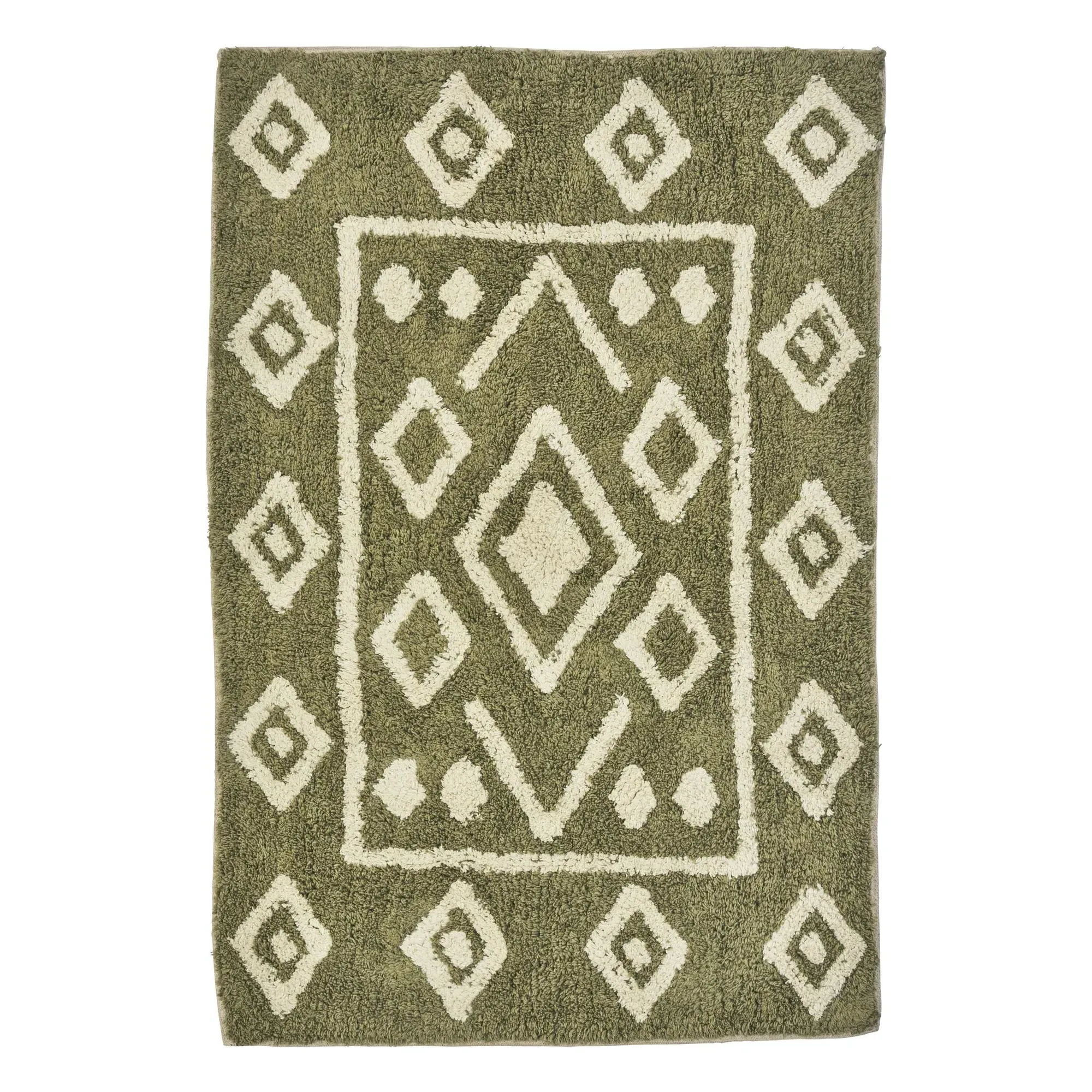 Tufted Bath Mat - Green, Cotton product
