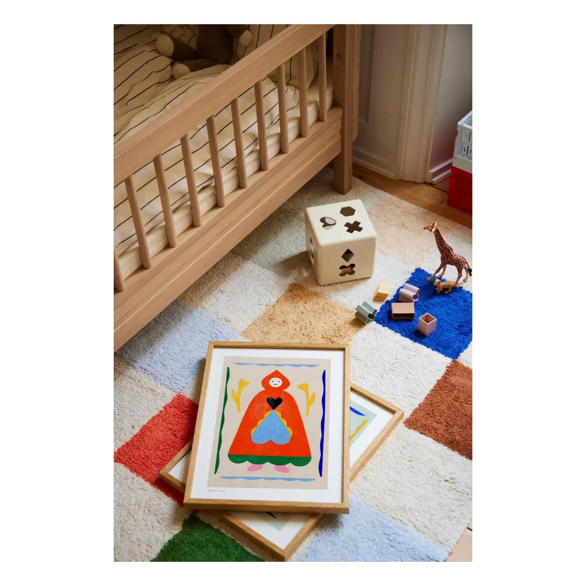 Anne Laval Personnage Cape Art Print - Multicoloured alternate view