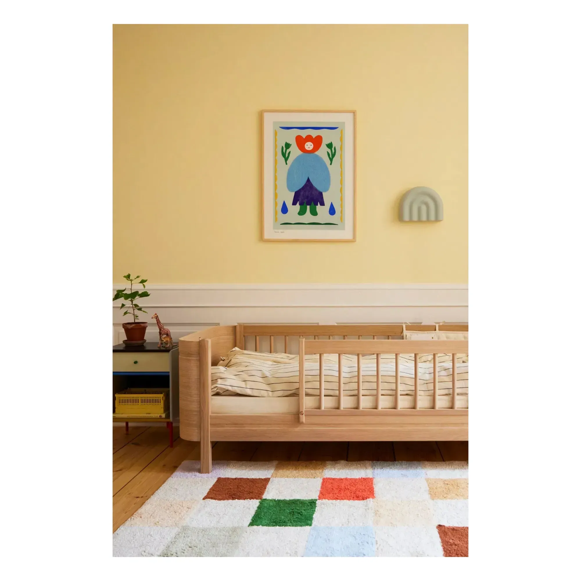 Anne Laval Personnage Fleur Art Print - Multicoloured alternate view