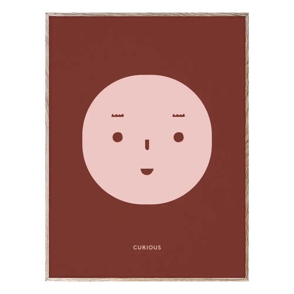 Curious 30x40 cm Poster - Plum product