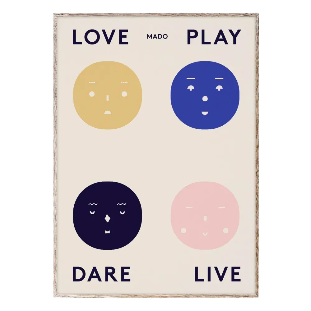 Four Feelings Poster - Multicoloured product