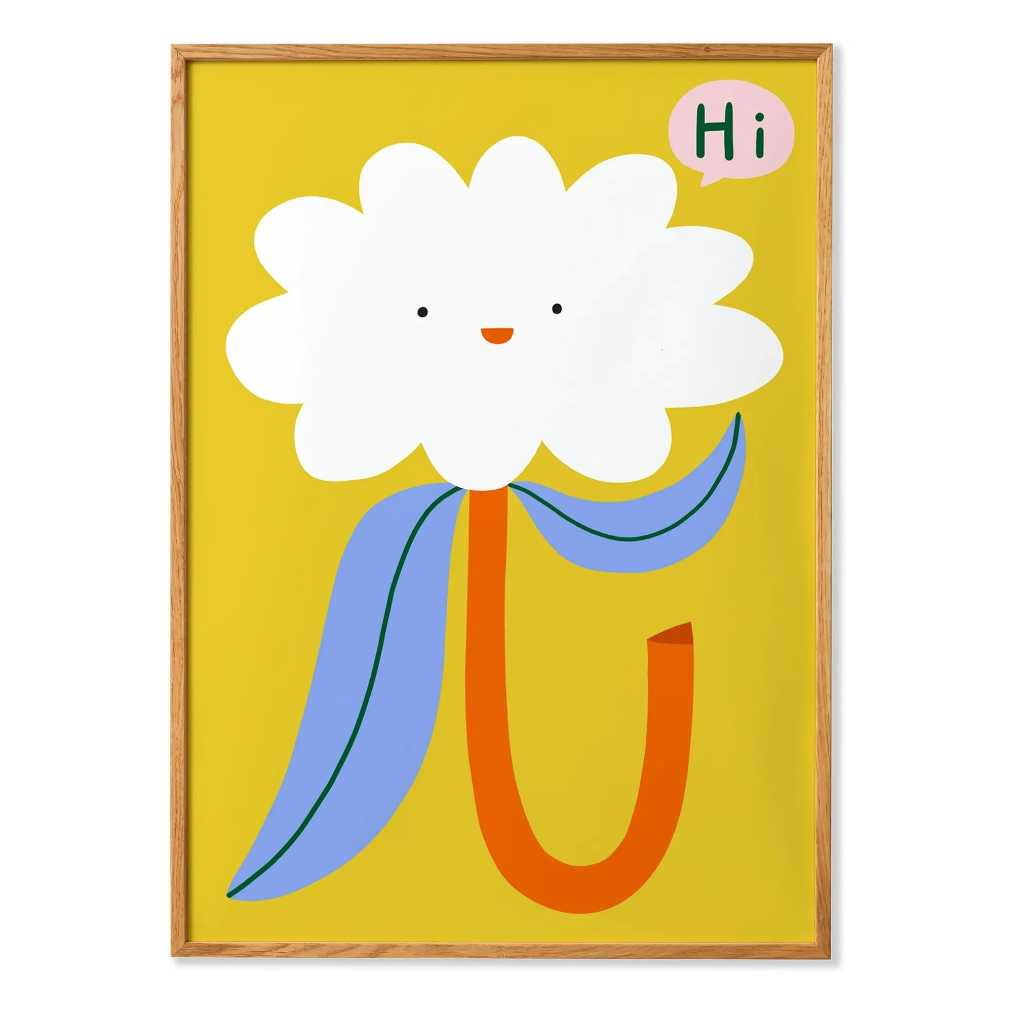 Hi Flower 01 Poster - Multicoloured product