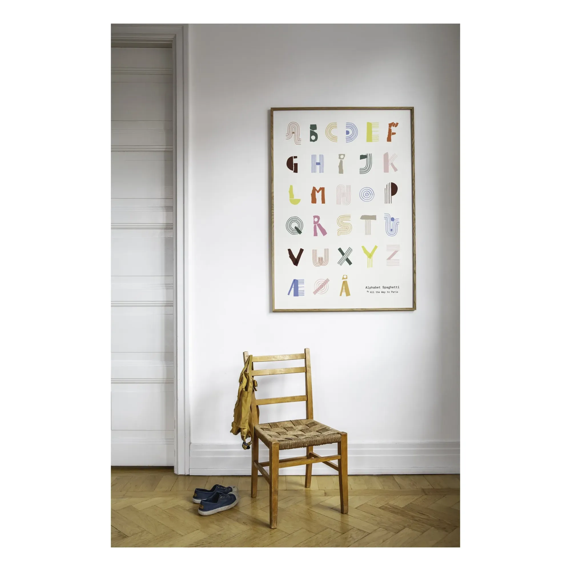 Mado Alphabet Spaghetti Poster - Multicoloured alternate view