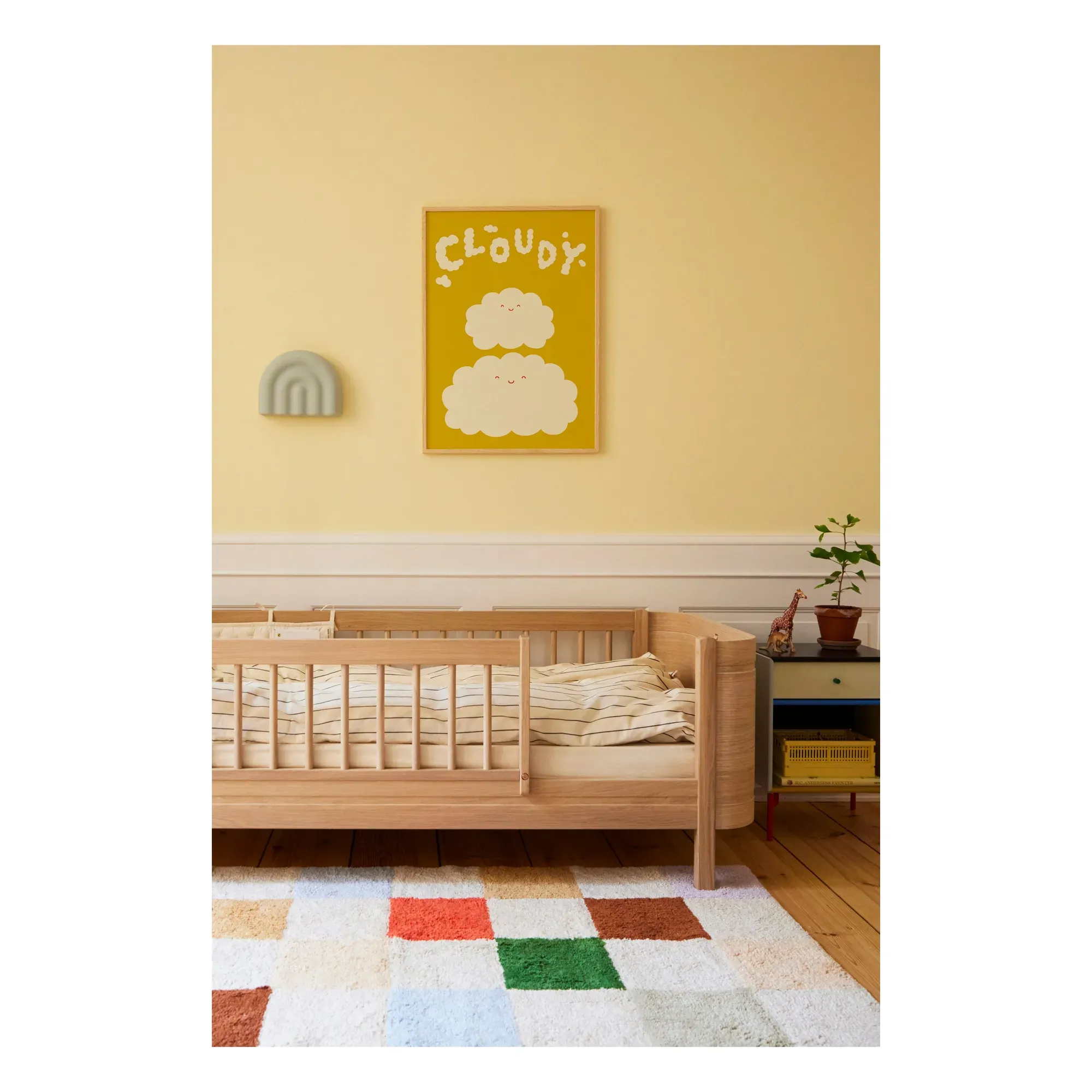 Marina Ayashiro Cloudy Art Print - Yellow alternate view