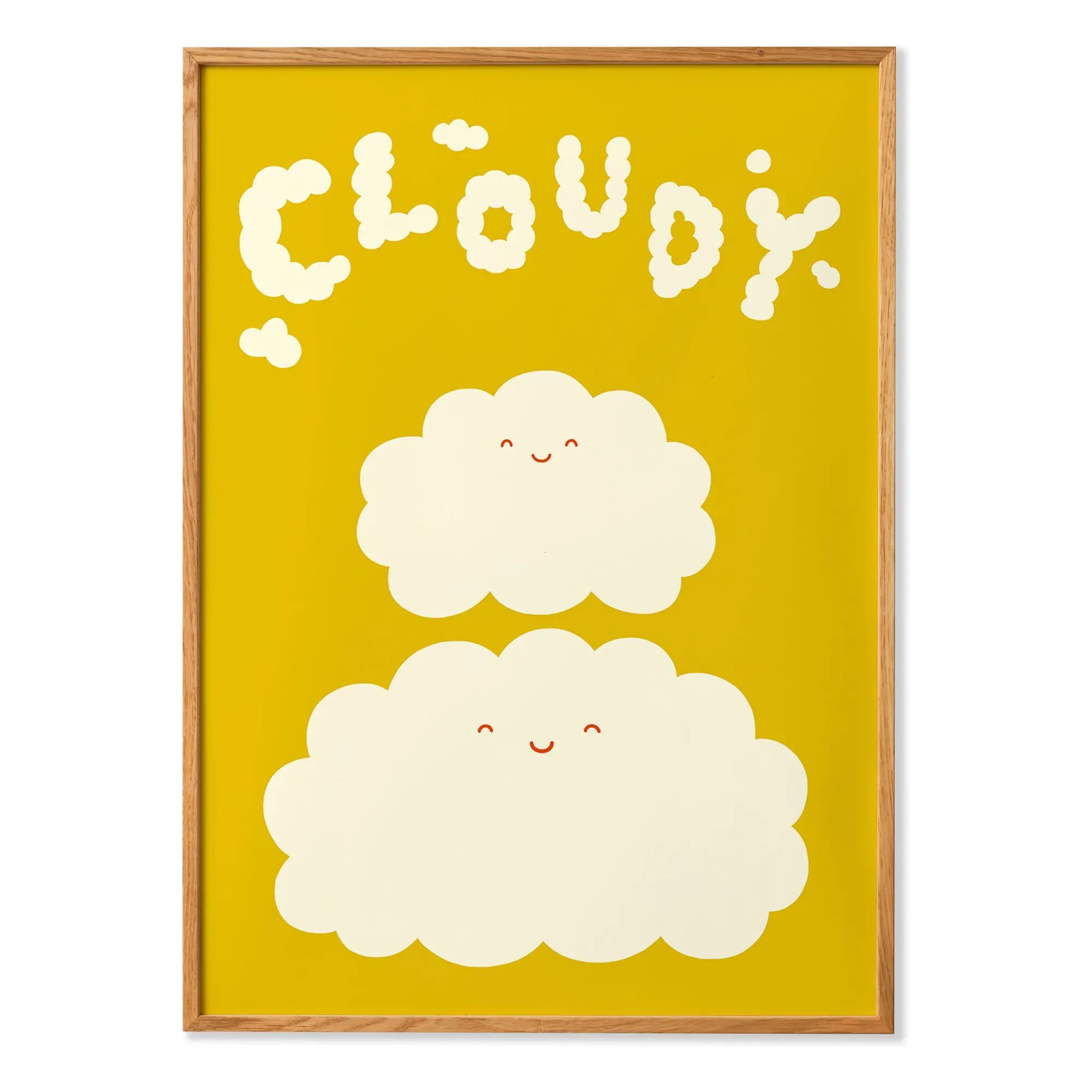 Marina Ayashiro Cloudy Art Print - Yellow product