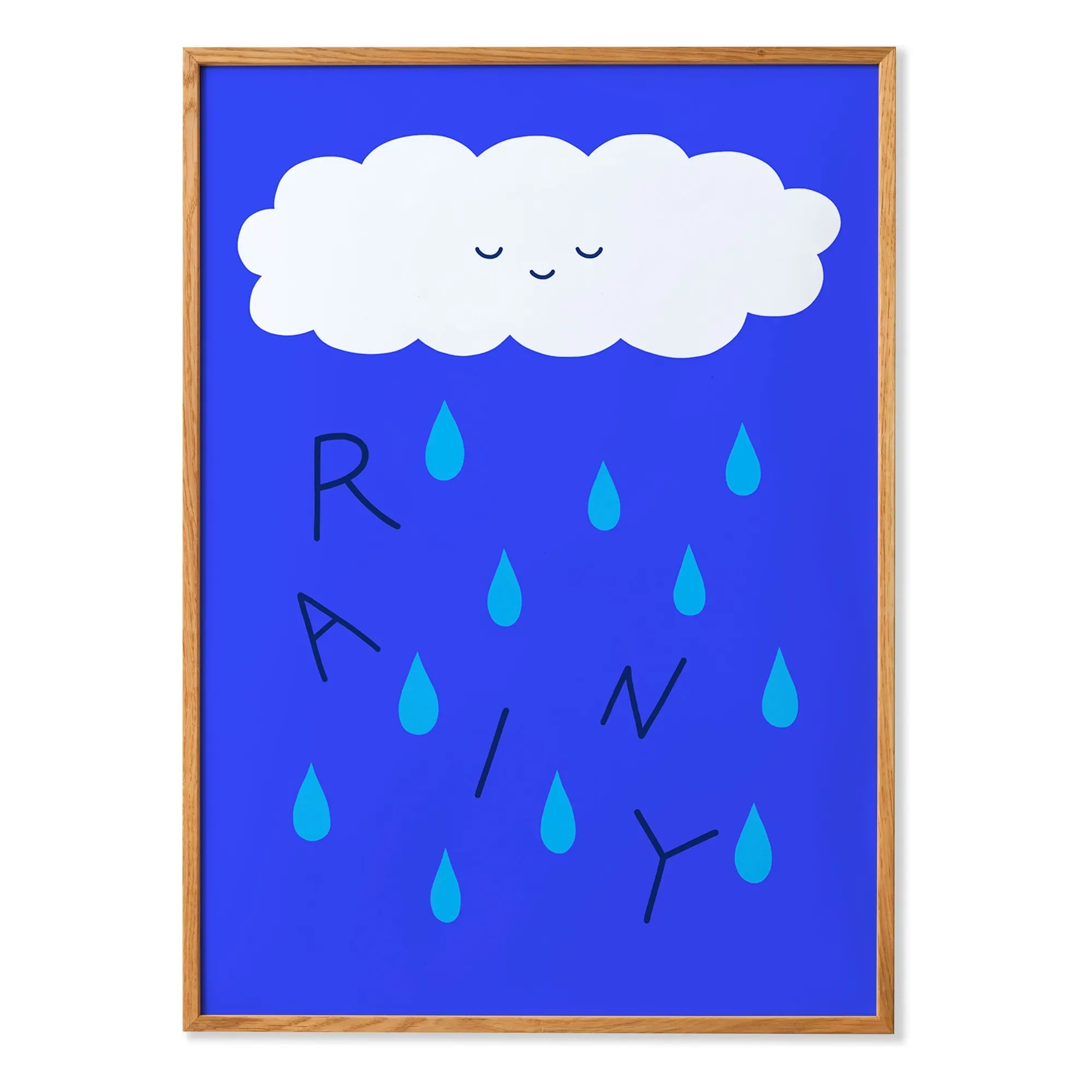 Marina Ayashiro Rainy Art Print - Blue product