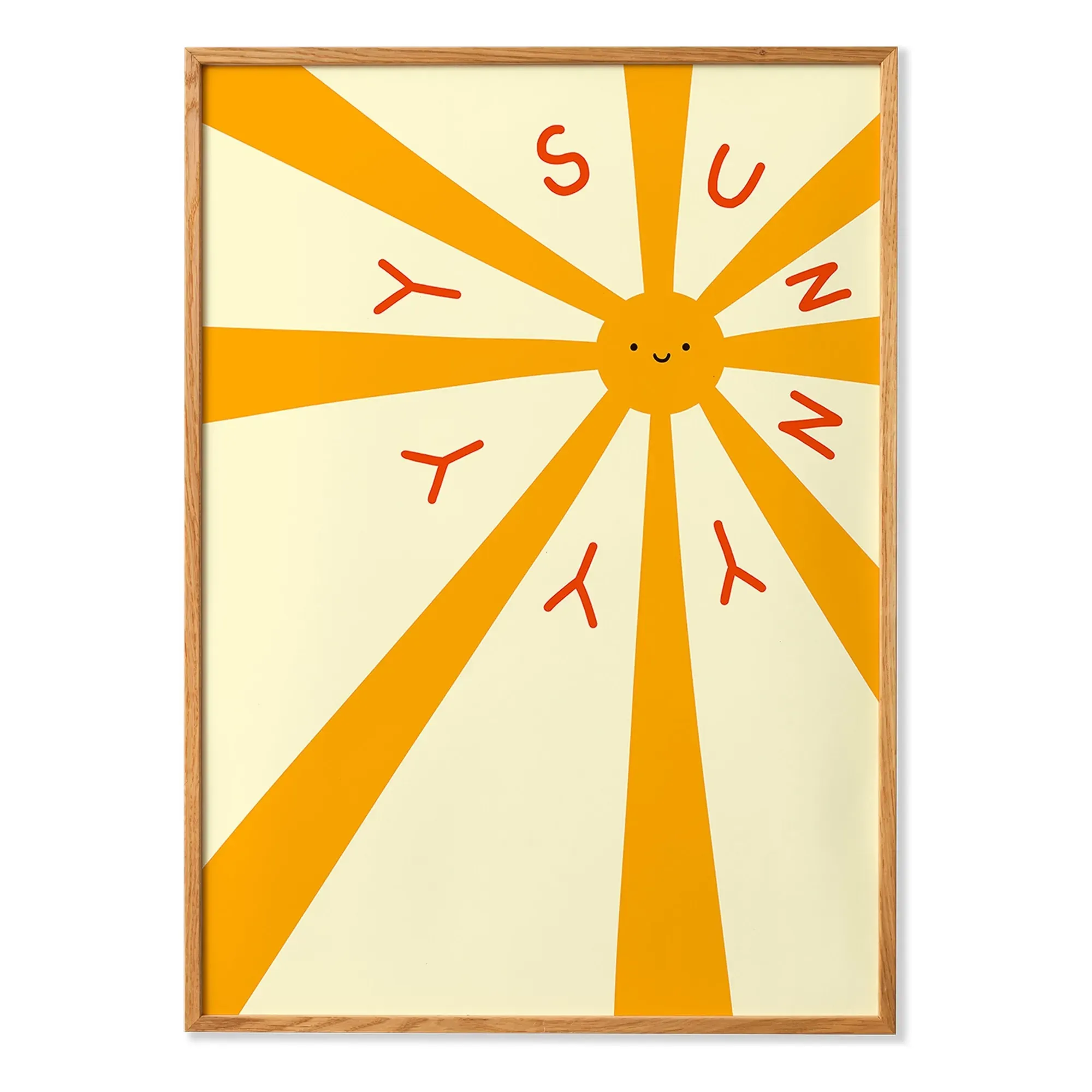 Marina Ayashiro Sunny Art Print - Orange product