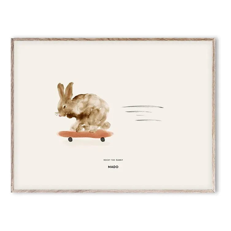 Rocky the Rabbit Print - Multicoloured product