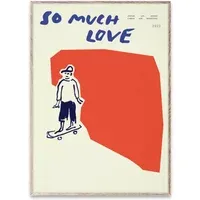 So Much Love Skateboard Poster - Red alternate view