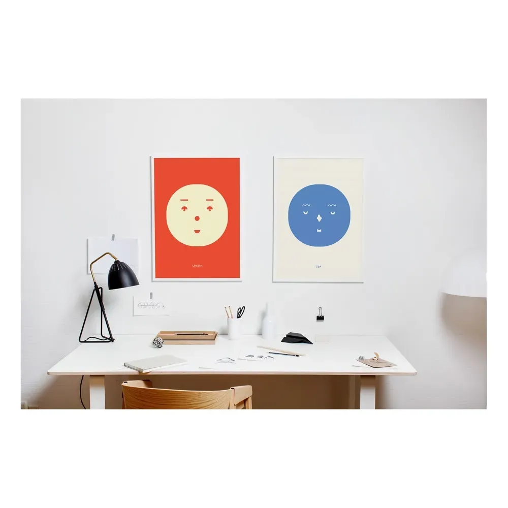 Zen 30x40cm Wall Poster - White alternate view