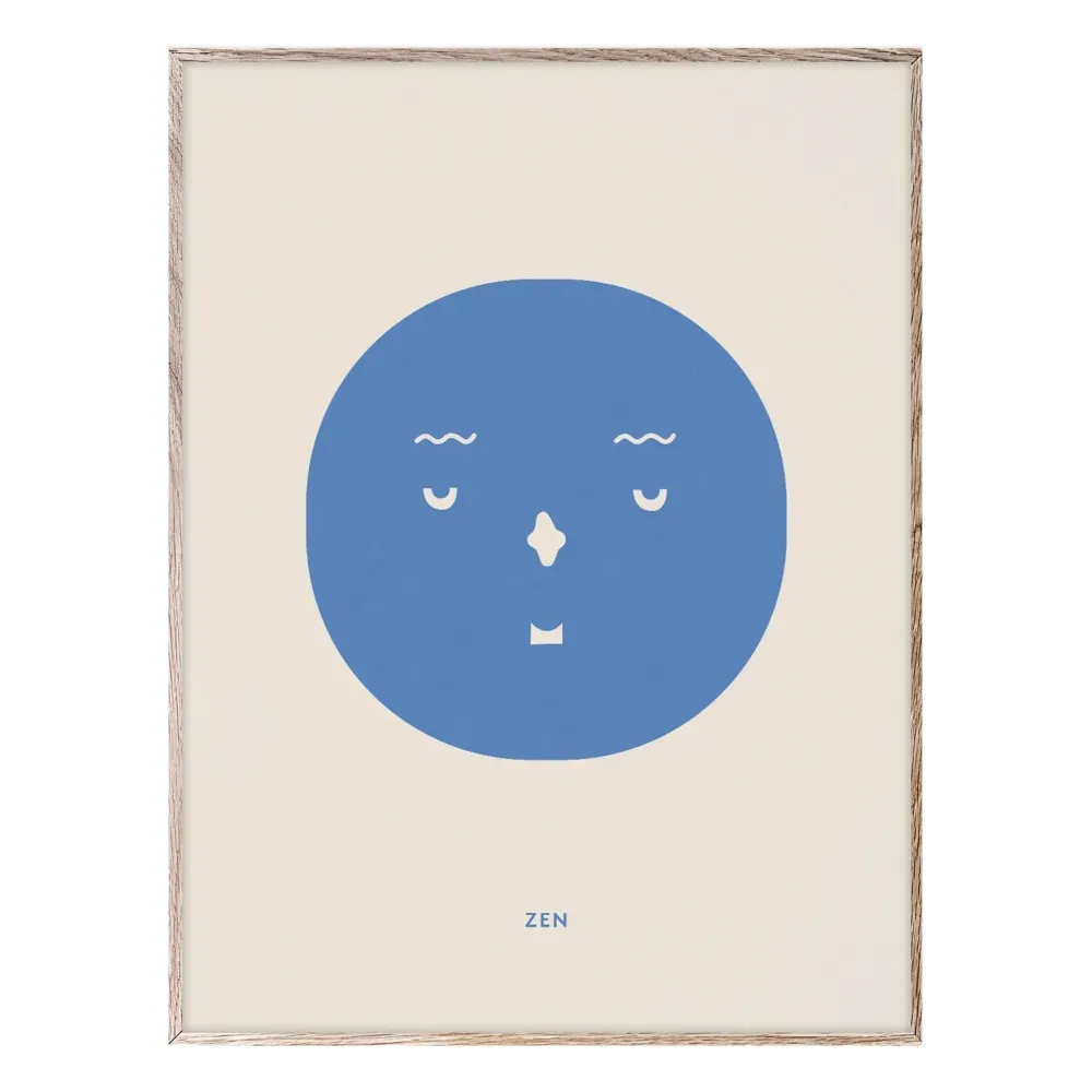 Zen 30x40cm Wall Poster - White product