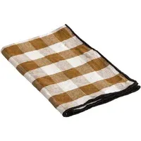 Bourdon Black Mesh Gingham Napkin - Vichy Épices, Linen-Cotton alternate view
