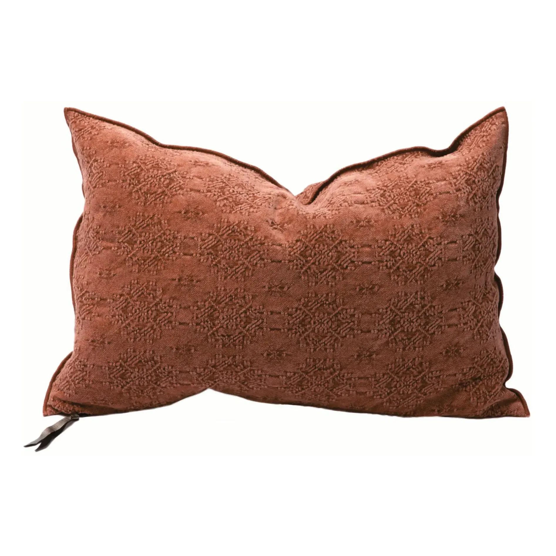 Jacquard Kilim Vice Versa Cushion - Clay, Cotton Viscose product