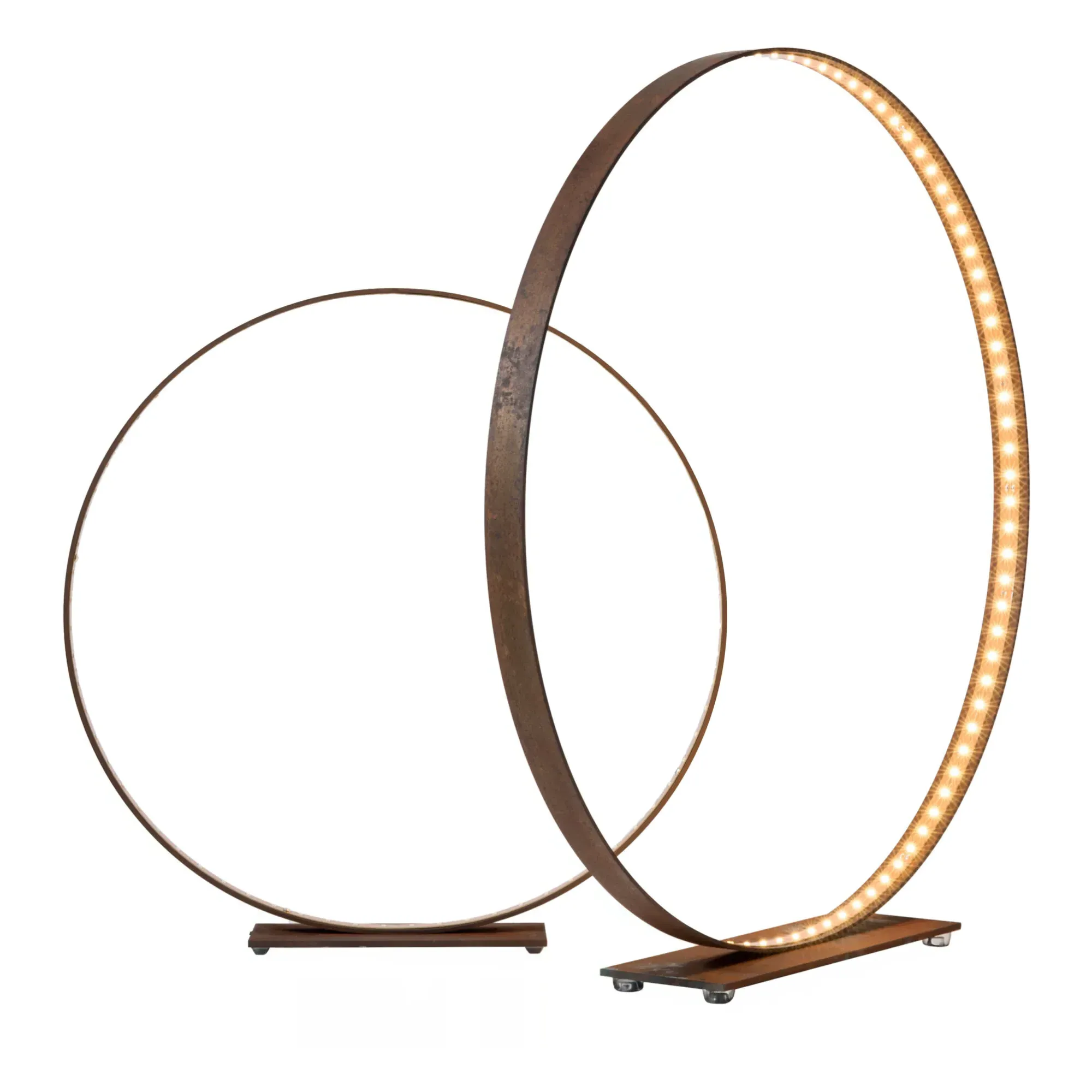 Le Deun Circle Arc Wall Lamp - Brown, Steel product