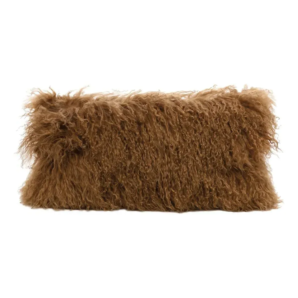 Tibet Goat Skin Cushion - Havana product