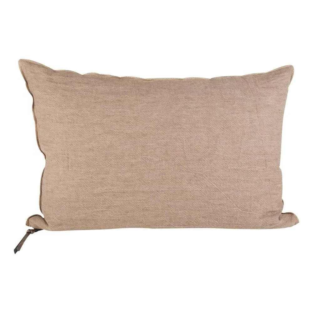 Verse Visa Crinkled Washed Linen Cushion - Nude product