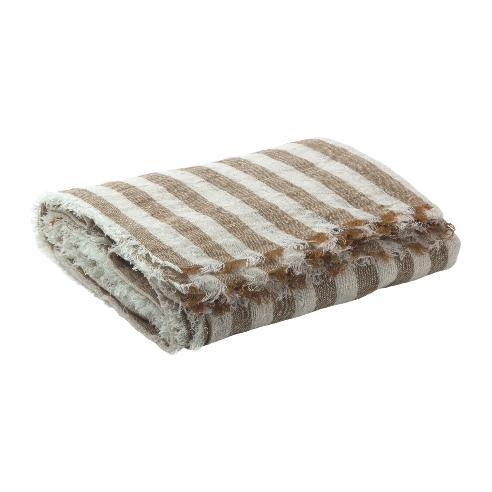Vice Versa Fringed Curtain - Havana, Linen product