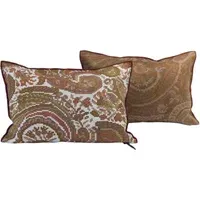 Vice Versa Jacquard Paisley Indoor & Outdoor Cushion - Brown, Polypropylene alternate view