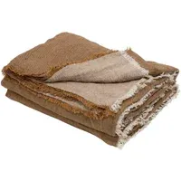 Vice Versa Washed Linen Blanket - Fringed alternate view