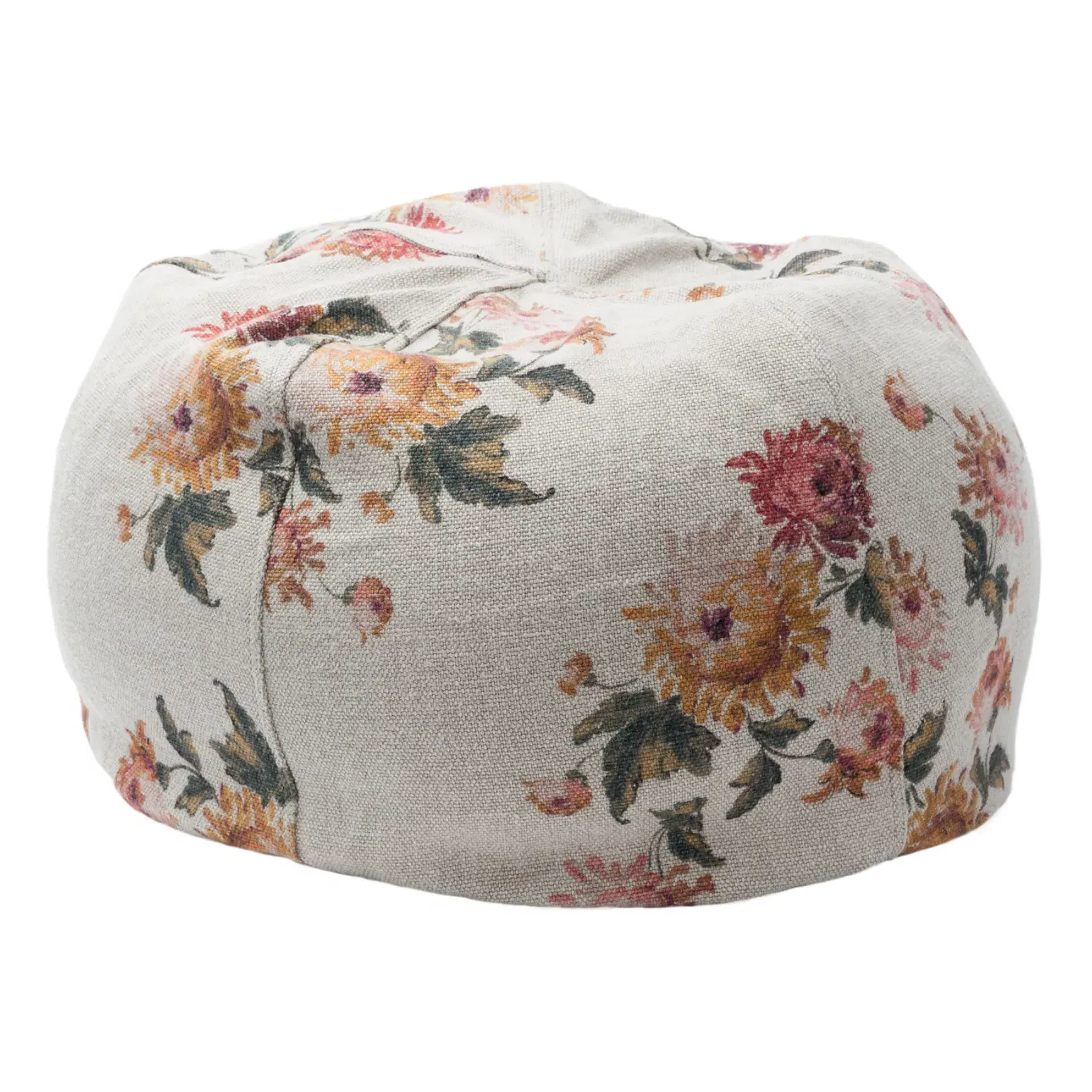 Wabi Sabi Bubble Pouffe - White, Linen product