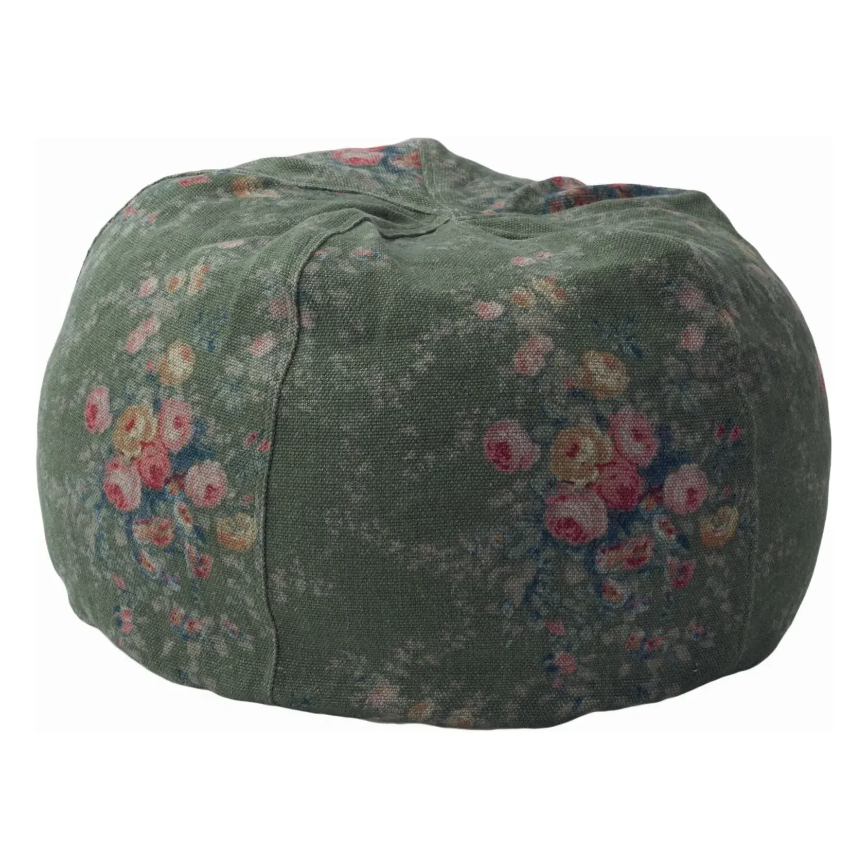 Wabi Sabi Pompadour Pouf - Laurier, Linen product