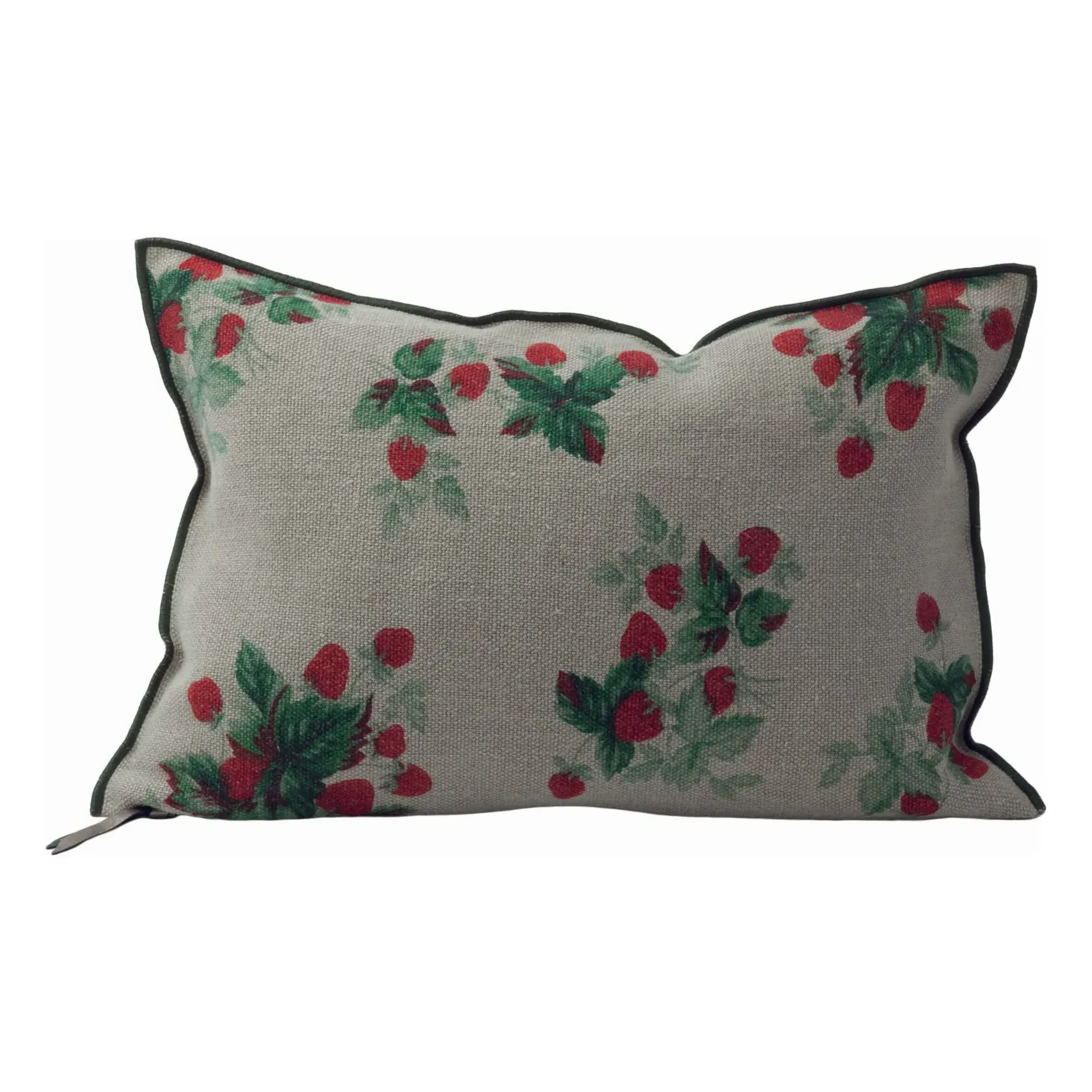 Wabi Sabi Strawberry Cushion - Red, Linen product
