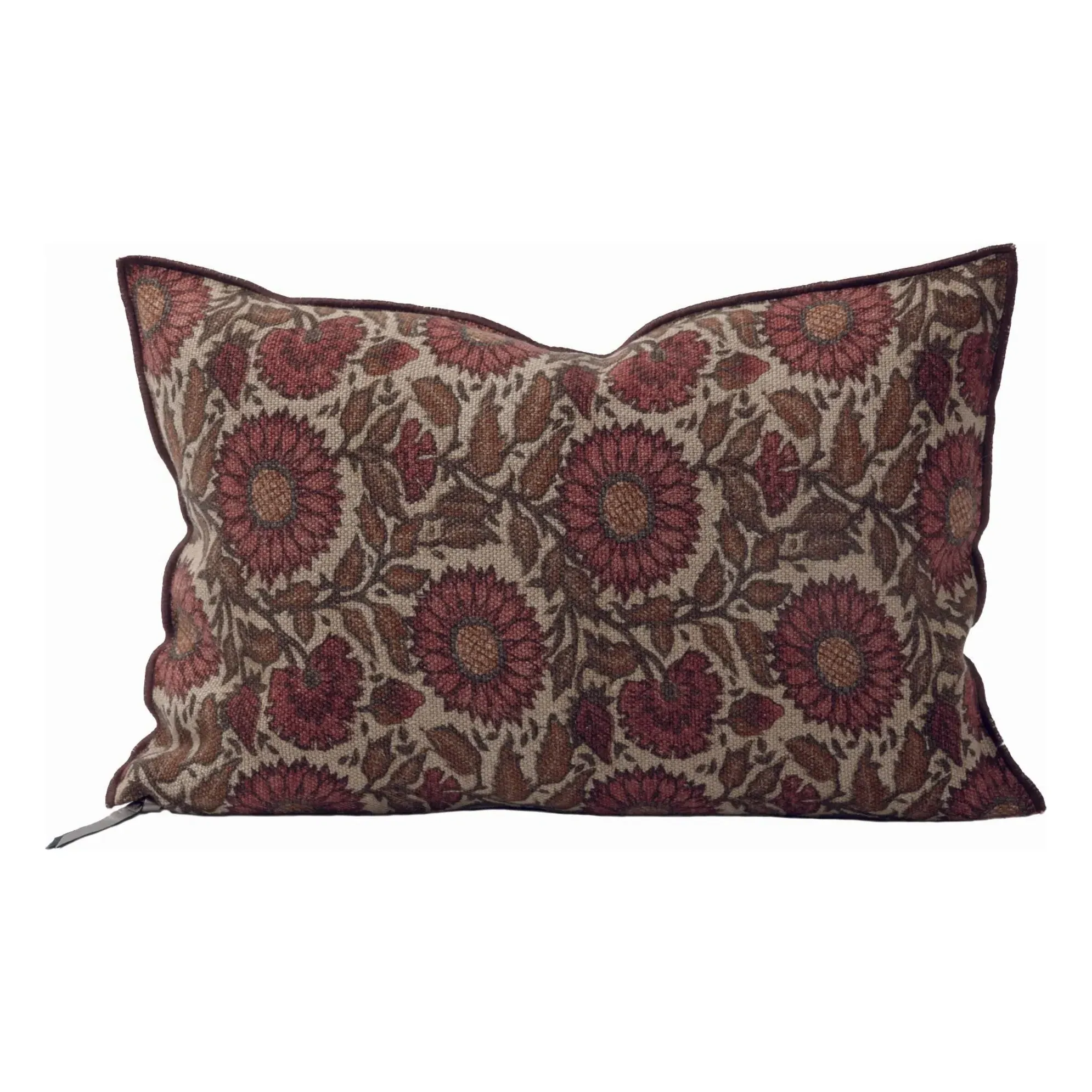 Wabi Sabi Sunflower Cushion - Pink, Linen product