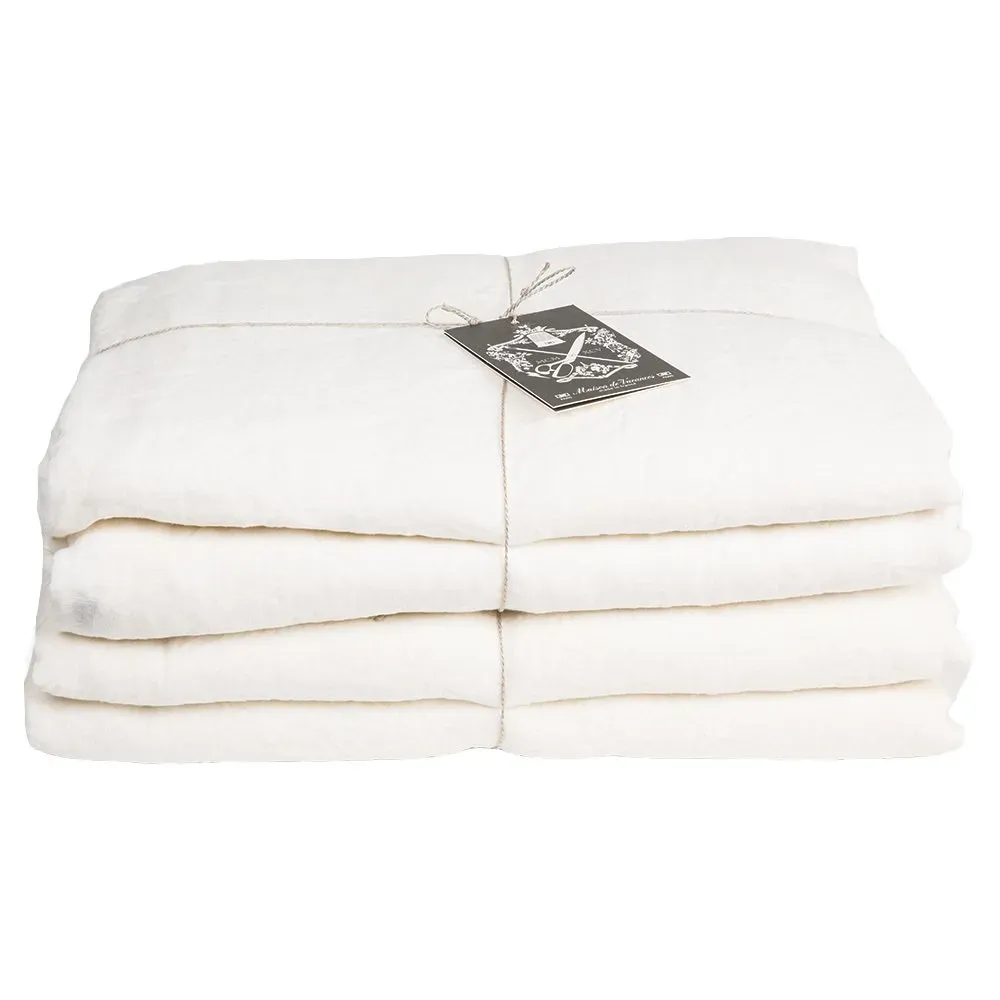 Washed Linen Duvet Cover - White, Linen product