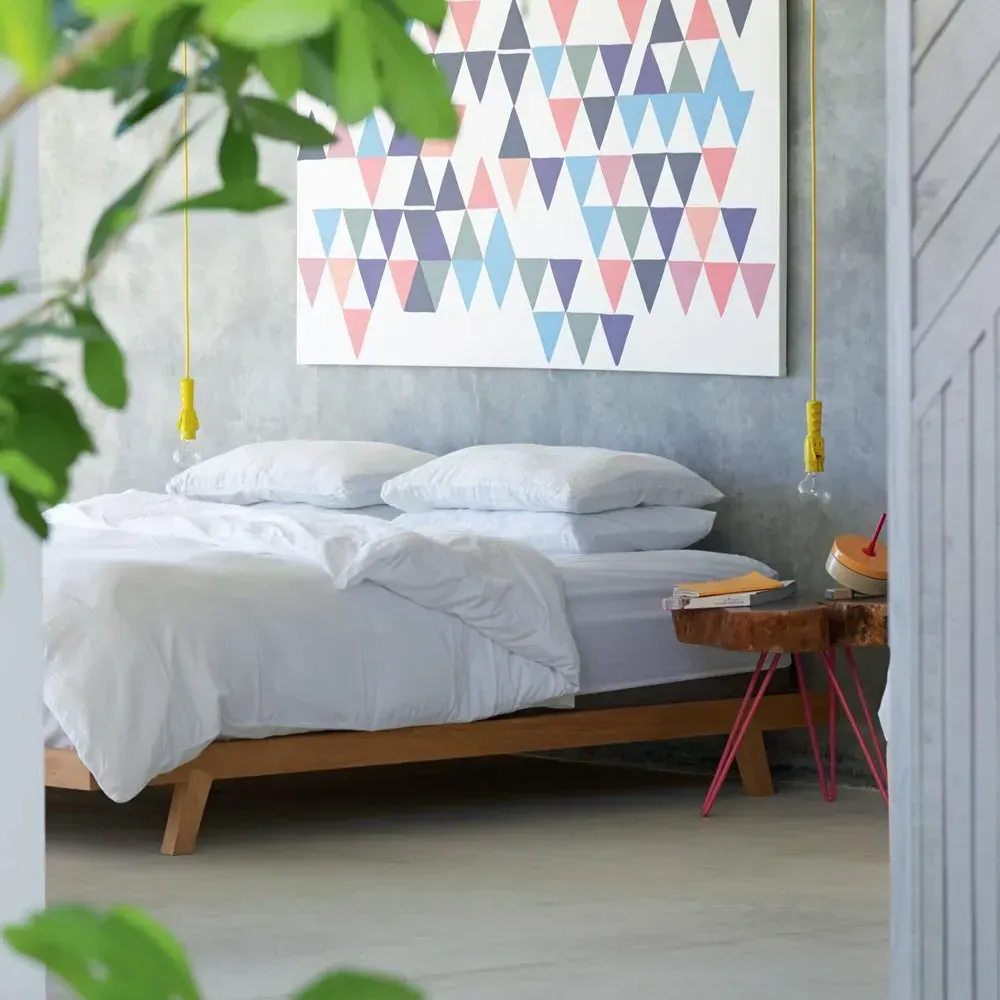 Washed Linen Pillow Case - White alternate view