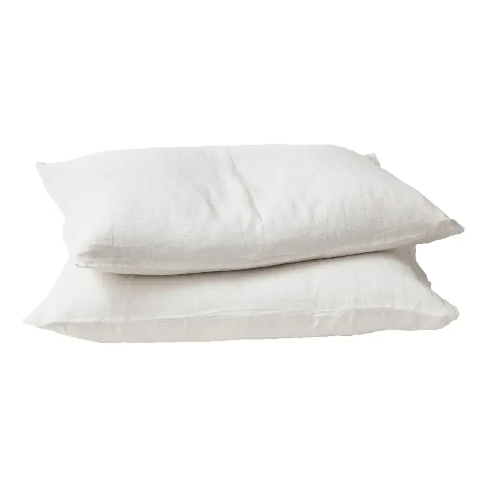 Washed Linen Pillow Case - White product